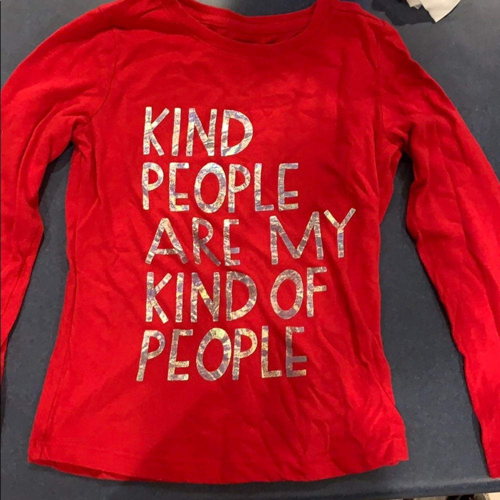 Long sleeved red Cat and Jack girls’ M 7/8.